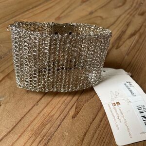 NWT!   Silver mesh bracelet. Magnetic slide closure.